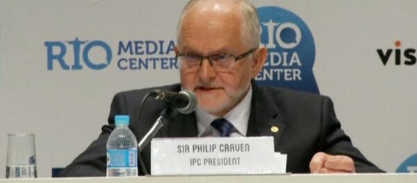 International Paralympic Committee (IPC) President Philip Craven speaks during a news conference in Rio de Janeiro, Brazil August 7, 2016 in this still image taken from video. - Sputnik International