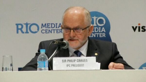 International Paralympic Committee (IPC) President Philip Craven speaks during a news conference in Rio de Janeiro, Brazil August 7, 2016 in this still image taken from video. - Sputnik International
