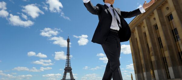 France's President and UMP party candidate for his re-election in the 2012 French presidential elections, Nicolas Sarkozy waves to supporters as he arrives on stage at Trocadero square to deliver a speech during a campaign rally in front the Eiffel Tower in Paris, France May 1, 2012. France's President and UMP party candidate for his re-election in the 2012 French presidential elections, Nicolas Sarkozy waves to supporters as he arrives on stage at Trocadero square to deliver a speech during a campaign rally in front the Eiffel Tower in Paris, France May 1, 2012. - Sputnik International