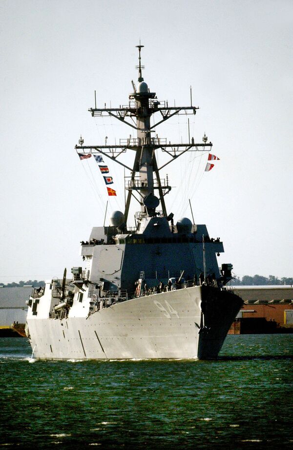 The USS Nitze is seen in this file photo taken in Morehead City, North Carolina in 2006. - Sputnik International