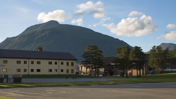 Barracks of the military base of the armored battalion are pictured in Setermoen, northern Norway - Sputnik International