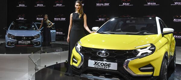 A Lada XCode at the 2016 Moscow International Automobile Salon at Crocus Expo in Moscow - Sputnik International
