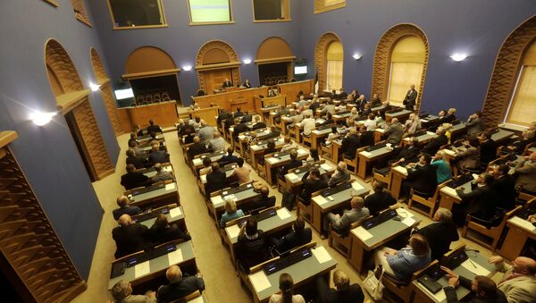 A general view of Estonian Parliament session hall during the first round of Estonia's presidential election in Tallinn, Estonia August 29, 2016 - Sputnik International