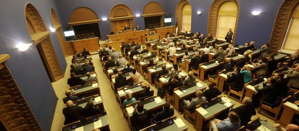 A general view of Estonian Parliament session hall during the first round of Estonia's presidential election in Tallinn, Estonia August 29, 2016 - Sputnik International