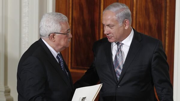 Israel's Prime Minister Benjamin Netanyahu and Palestinian President Mahmoud Abbas (File) - Sputnik International