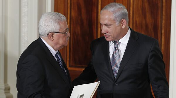 Israel's Prime Minister Benjamin Netanyahu and Palestinian President Mahmoud Abbas (File) - Sputnik International