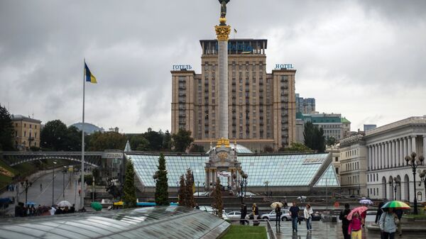 Monument of Independence of Ukraine on Independence Square in Kiev - Sputnik International