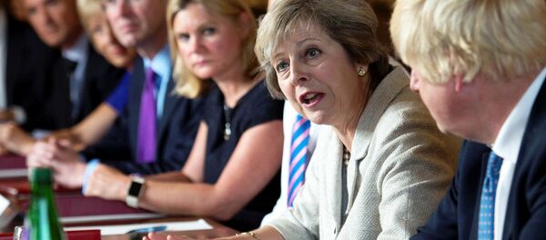 Theresa May holds a cabinet meeting at the Prime Minister's country retreat Chequers in Buckinghamshire to discuss department-by-department Brexit action plans, Britain August 31, 2016. - Sputnik International