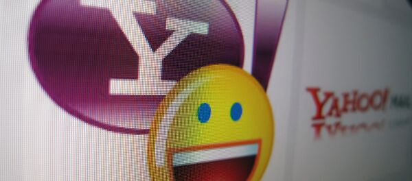 A Yahoo messenger logo is displayed on a monitor in this photo illustration shot April 16, 2013. - Sputnik International