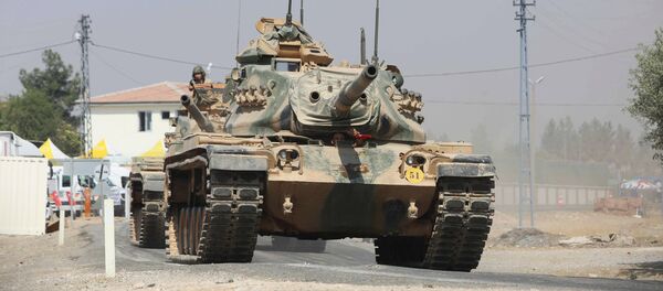 Turkish tanks and armored vehicles in Jarabulus Turkish tanks and armored vehicles in Jarabulus - Sputnik International