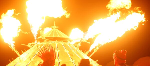 Dusty Nevada Desert Arouses Parallel Universe at Burning Man Festival Dusty Nevada Desert Arouses Parallel Universe at Burning Man Festival - Sputnik International