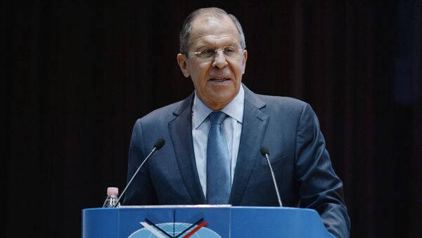 Foreign Minister Sergey Lavrov speaks at a meeting with students and faculty of the Moscow Institute of International Relations (MGIMO) to mark the beginning of a new academic year - Sputnik International