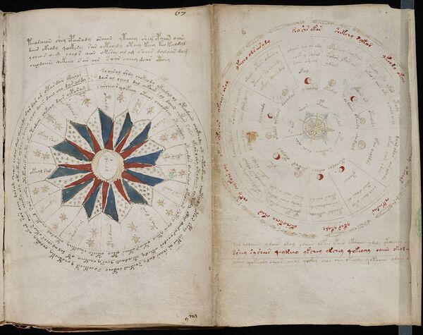 A page from the mysterious Voynich manuscript, which is undeciphered to this day. A page from the mysterious Voynich manuscript, which is undeciphered to this day. - Sputnik International