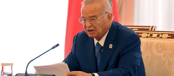 President of Uzbekistan Islam Karimov during a meeting of the SCO Heads of State Council, dedicated to the 15th anniversary of the Shanghai Cooperation Organization, in Tashkent. (File) President of Uzbekistan Islam Karimov during a meeting of the SCO Heads of State Council, dedicated to the 15th anniversary of the Shanghai Cooperation Organization, in Tashkent. (File) - Sputnik International