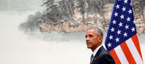 U.S. President Barack Obama meets with Chinese President Xi Jinping (not pictured) before the G20 Summit at the West Lake State Guest House in Hangzhou, Zhejiang province, China, September 3, 2016. - Sputnik International