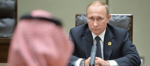 Russian President Vladimir Putin during a meeting with Deputy Crown Prince and Defense Minister of Saudi Arabia Muhammad bin Salman Al Saud as part of the G20 Summit in Hangzhou - Sputnik International