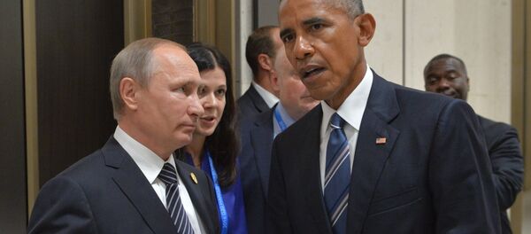 Russian President Vladimir Putin, left, and US President Barack Obama during a meeting in Hangzhou Russian President Vladimir Putin, left, and US President Barack Obama during a meeting in Hangzhou - Sputnik International