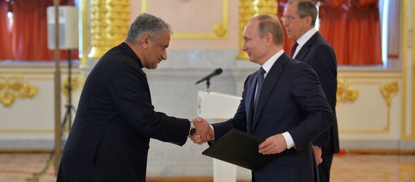 President Vladimir Putin receives letters of credence from foreign ambassadors - Sputnik International