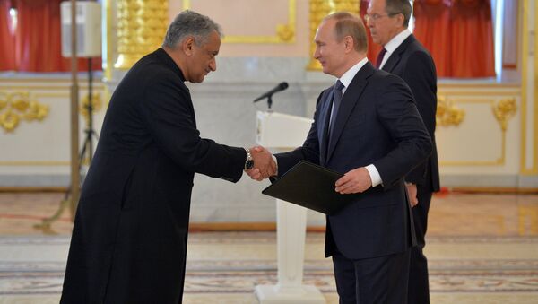 President Vladimir Putin receives letters of credence from foreign ambassadors - Sputnik International