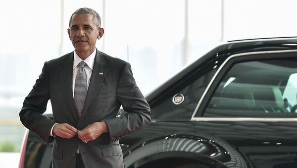 US President Barack Obama arrives to attend the G20 Summit in Hangzhou, Zhejiang province, China, September 4, 2016 - Sputnik International
