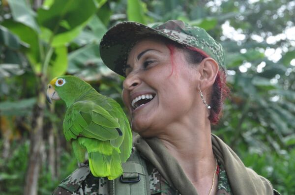 Patricia is a commander and has been fighting for 20 years. Her 11-year-old son lives with her sister and mother in the city of Medellín. - Sputnik International