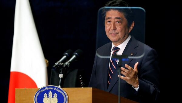 Japan's Prime Minister Shinzo Abe attends a news conference during the G20 Summit in Hangzhou, Zhejiang Province, China, September 5, 2016 - Sputnik International
