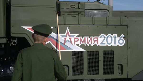 The Army-2016 forum organized by the Russian Defense Ministry kicked off earlier in the day and will last through Sunday. The forum is held in the military-themed Patriot Park in Kubinka near Moscow and in a number of locations in Russian military districts. - Sputnik International