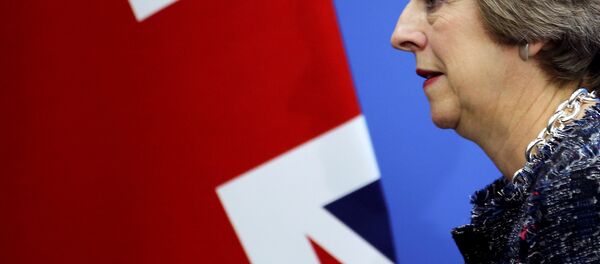 British Prime Minister Theresa May leaves following a news conference after the closing of G20 Summit in Hangzhou, Zhejiang Province, China, September 5, 2016. British Prime Minister Theresa May leaves following a news conference after the closing of G20 Summit in Hangzhou, Zhejiang Province, China, September 5, 2016. - Sputnik International