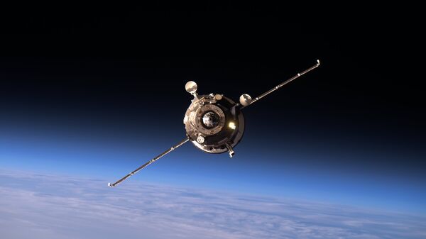 Energia Corp Progress MS-02 supply ship approaching the ISS - Sputnik International