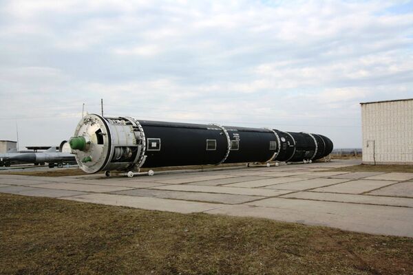 The SS-18 Mod 5 ICBM (NATO reporting name: Satan), GRAU designation R-36M2 «Voyevoda» The SS-18 Mod 5 ICBM (NATO reporting name: Satan), GRAU designation R-36M2 «Voyevoda» - Sputnik International