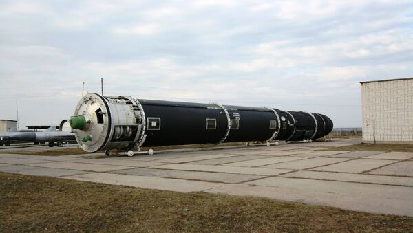 The SS-18 Mod 5 ICBM (NATO reporting name: Satan), GRAU designation R-36M2 «Voyevoda» - Sputnik International