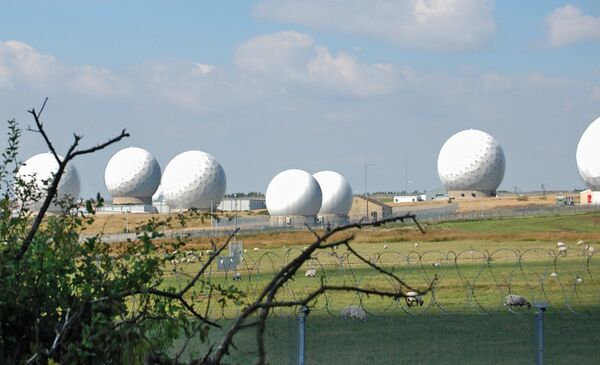 Surveillance domes at Menwith Hill Surveillance domes at Menwith Hill - Sputnik International