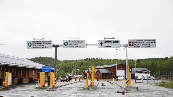 Storskog Boris Gleb border crossing between Norway and Russia near the Norwegian town of Kirkenes in the far north of the country - Sputnik International