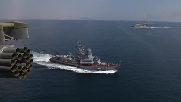 Black Sea Navy Fleet and the Caspian Flotilla took part in Kavkaz-2016 strategic troops exercise - Sputnik International