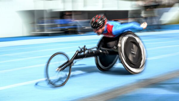 Natalia Kocherova during the women's 800m race in athletics competition at the Russian Paralympic competition - Sputnik International