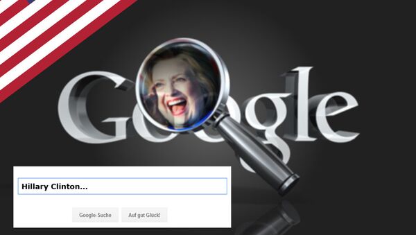 Large Google Manipulation: How the search engine brings Clinton millions of votes - Sputnik International