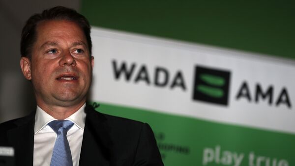 Olivier Niggli, Chief Operating Officer and General Counsel speaks during the 2016 World Anti-Doping Agency (WADA) media symposium at Lord's cricket ground in London on June 20, 2016 - Sputnik International