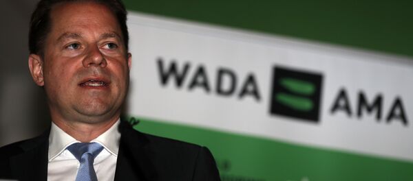 Olivier Niggli, Chief Operating Officer and General Counsel speaks during the 2016 World Anti-Doping Agency (WADA) media symposium at Lord's cricket ground in London on June 20, 2016 Olivier Niggli, Chief Operating Officer and General Counsel speaks during the 2016 World Anti-Doping Agency (WADA) media symposium at Lord's cricket ground in London on June 20, 2016 - Sputnik International