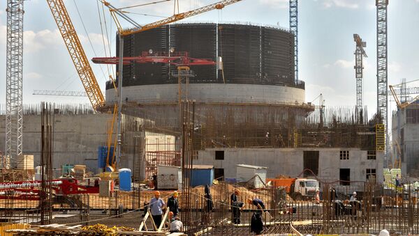 Construction of nuclear power plant in Ostrovets, Belarus - Sputnik International
