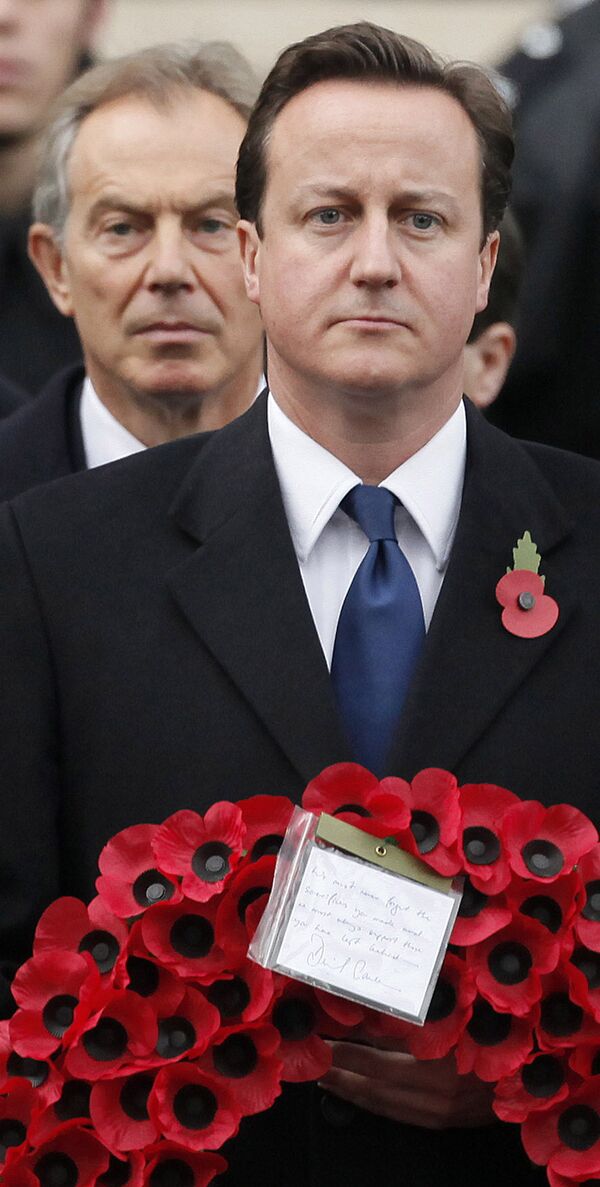 David Cameron (R) and Tony Blair (L) - Sputnik International