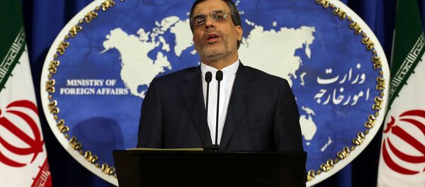 Newly-appointed spokesman of Iran's Foreign Ministry, Hossein Jaberi Ansari speaks during a weekly press conference on December 14, 2015 in the capital Tehran - Sputnik International