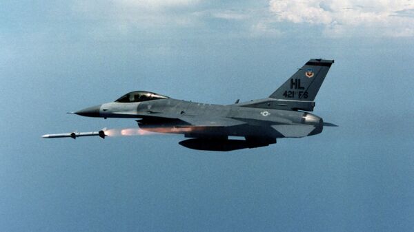 US air force F-16 jet fighter - Sputnik International