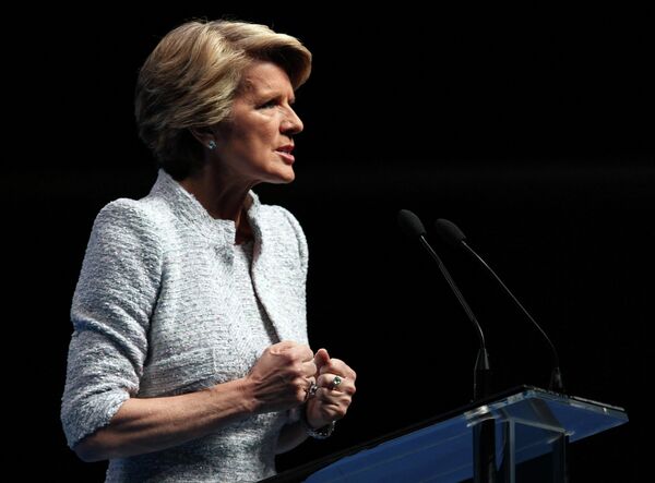 Australian foreign minister Julie Bishop Australian foreign minister Julie Bishop - Sputnik International