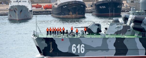 The Russian small-size missile ship Samum The Russian small-size missile ship Samum - Sputnik International