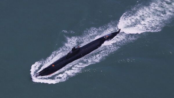 Submarine of the People's Liberation Army Navy's Nanhai Fleet taking part in a marine training session in the South China Sea (File) - Sputnik International