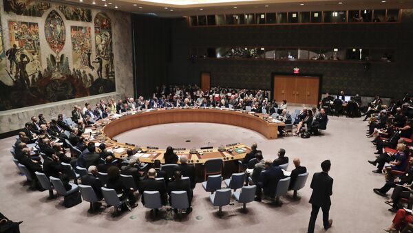 (File) Members of the Security Council meet at U.N. headquarters - Sputnik International