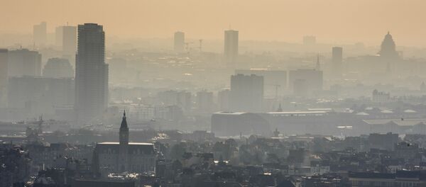 A layer of smog covers the city of Brussels on Friday March 14, 2014 A layer of smog covers the city of Brussels on Friday March 14, 2014 - Sputnik International