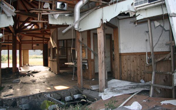 Abandoned school in Fukushima prefecture. - Sputnik International