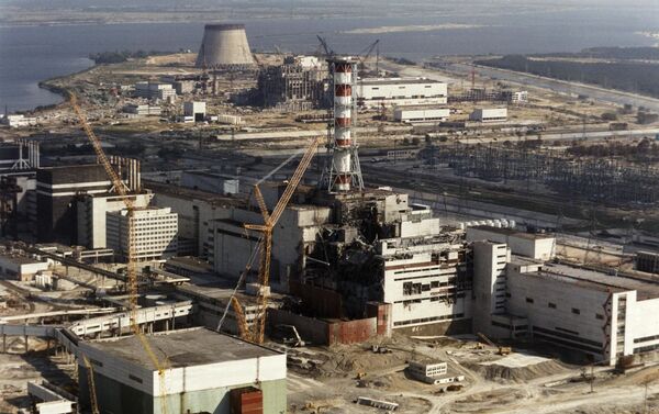 The view of crippled Chernobyl Nuclear Plant - Sputnik International