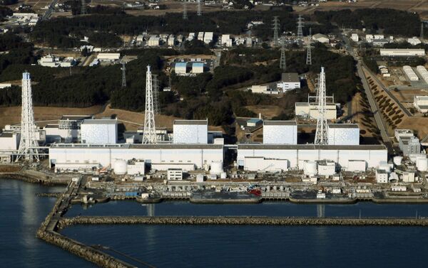 An aerial view of the quake-damaged Fukushima nuclear power plant. An aerial view of the quake-damaged Fukushima nuclear power plant. - Sputnik International